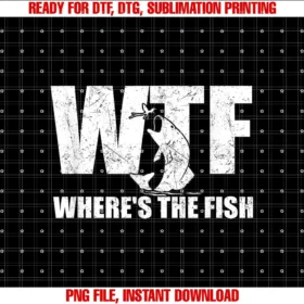 Fishing Teewtf Wheres the Fish Mens Funny Fishing Gifts Fathers Day Tee