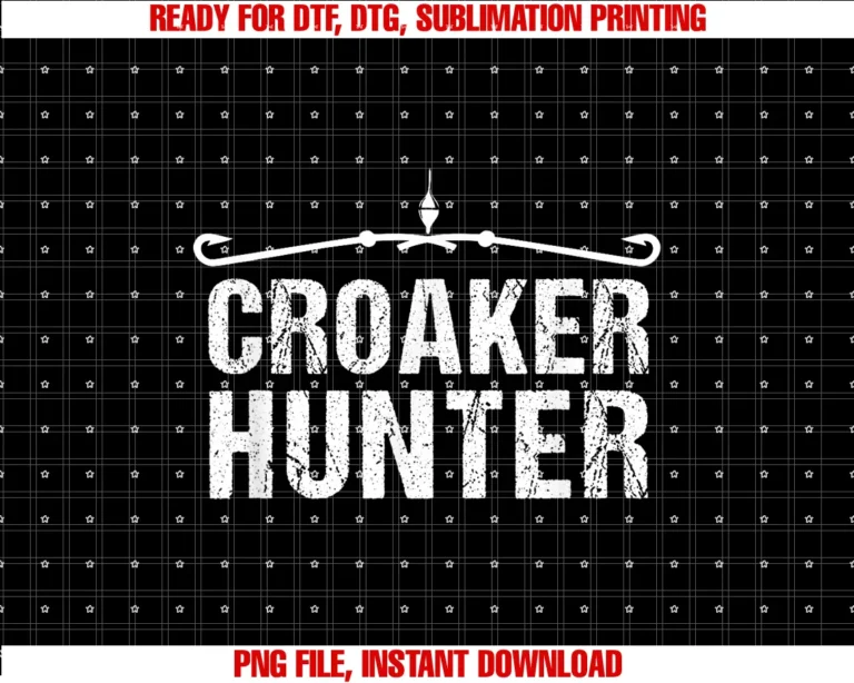 Fishing Time Sfishing Shirts for Men Croaker Hunter Shirt Tee