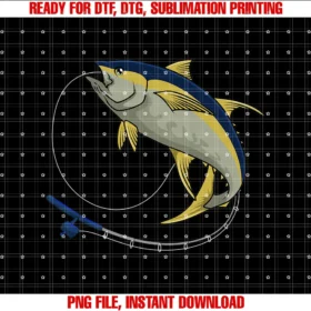 Fishing Tuna Fisherman Rod Apparelfishing Tuna Rod Fisherman Angler Fisher Saltwater Fish Tee