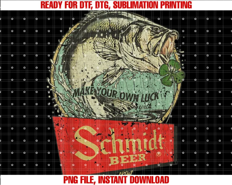 Fishing Vintage Beer Make Your Own Luck 1894fishing Schmidt Beer Make Your Own Luck 1894 Vintage Tee