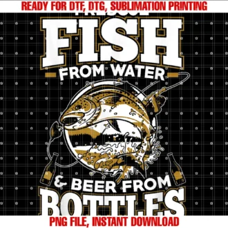 Fishinglovers Teei Rescue Fish From Water and Beer From Bottles Tee