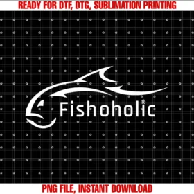 Fishoholicfish Logo Represents All Fish Fishing Enthusiasts Tee