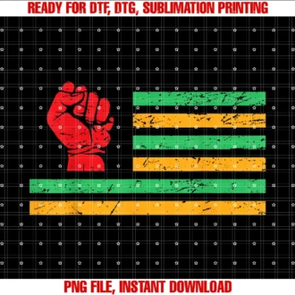 Fist Pan African Flag Cool Black History Month Gift Tee