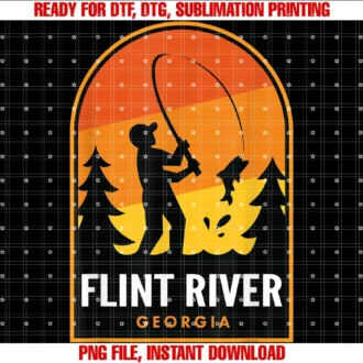 Flint River Ga Fishing Merchflint River Georgia Fishing Tee