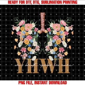 Floral Jesus Christian Bible Verse Religiousyhwh Every Breath Speaks His Name Floral Lungs Christian Tee