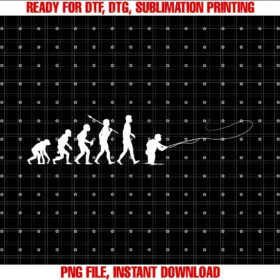 Fly Fishing All Dayevolution of Man Fly Fishing Tee