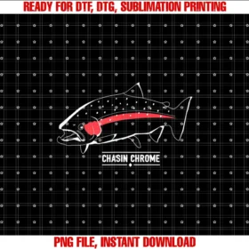 Fly Life Lifestylechasin Chrome S Teelhead Fishing Trout Graphic Tee