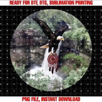 Flying Eagle at Waterfly Photographers Clothes Coflying Eagle at Scenic Waterfall Graphic Nature Photography Tee