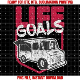 Food Truck Biz Giftsvintage Food Truck Owner Life Goals Tee