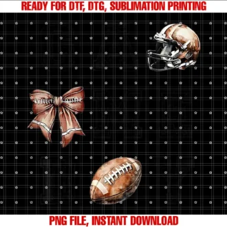 Football Coquette Bow Football Mom Game Daywomen Girls Kids Tee