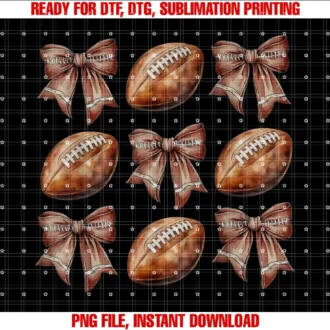 Football Coquette Bow Football Season Game Dayhalloween Tee