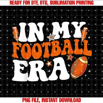 Football Shirts in My Football Era Game Dayfootball Lover Tee