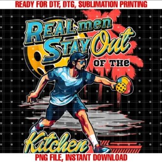 Four1nine Pickleball Officialreal Men Stay Out of the Kitchen Pickleball Funny Fan Gag Tee