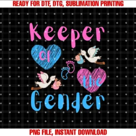 Fras Gender Reveal Keeper of the Genderkeeper of the Gender Baby Reveal Party Gift Ideas Tee