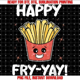 French Fries Kawaii Apparelfrench Fries Anime Lover Funny Happy Fry Yay Quote Potatoes Tee