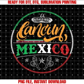 Fun Mexico Designs for Mexican Riviera Touristsawesome Cancun Mexico Men Women Girls Boys Holiday Travel Tee