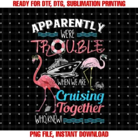 Funny Cruise Gift Ideas for Women Groups Bestieswomens Apparently Were Trouble When We Are Cruising Together Tee