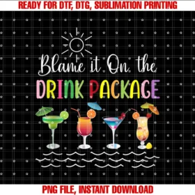 Funny Cruise Ship Blame It on the Drink Packagefunny Cruise Blame It on the Drink Package Family Cruising Tee