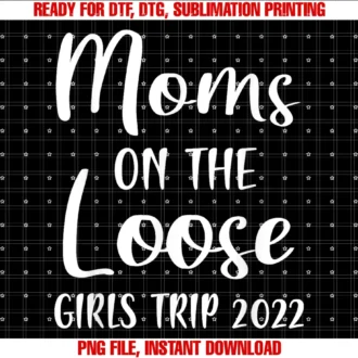 Funny Cute Moms Trip Weekend Trip Vacay Mode Teemoms on the Loose Girls Trip 2022 Mom Vacation Matching Tee