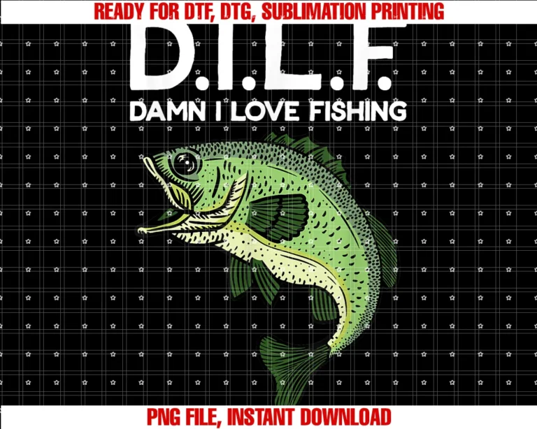 Funny Dilf Damn I Love Fishing Tee Shirtdilf Damn I Love Fishing Tee