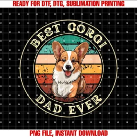 Funny Dad Corgi Vintagefunny Corgi Dad Gift Idea for Men Tee