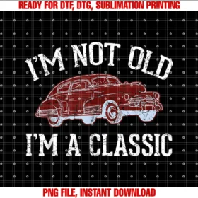 Funny Dad Grandpa Gifts Clothing Usafunny Design for Dad Grandpa Classic Car Im Not Old Gift Tee