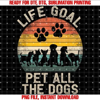 Funny Dog Apparel Pet All the Dogslife Goal Pet All the Dogs Pet Dog Lover Tee
