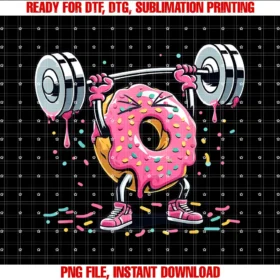 Funny Donut Weightlifting Donut Lover Giftst Shirt Tee