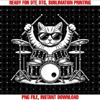 Funny Drummer Cat Playing Drum Sunglasses Apparelcat Playing Drum Sunglasses Drummer Drumming Drummers Tee