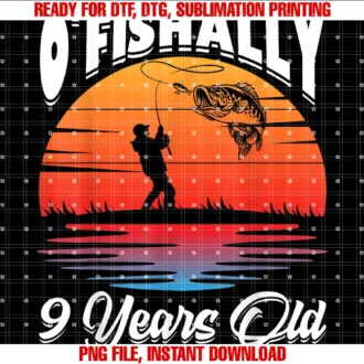 Funny Fisherman Birthday Gifts Fishing Teeofishally 9 Years Old Fisherman 9th Birthday Party Fishing Tee