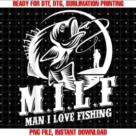 Funny Fisherman Fishing Teesmilf Man I Love Fishing Funny Fishing Gift Tee