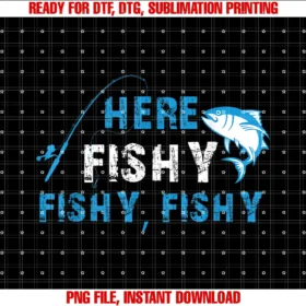 Funny Fisherman Herefishyfishyfishy Trout Funny Fisherman Herefishyfishyfishy Fishing Tee