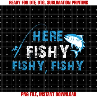 Funny Fisherman Herefishyfishyfishy Trout Funny Fisherman Herefishyfishyfishy Fishing Tee