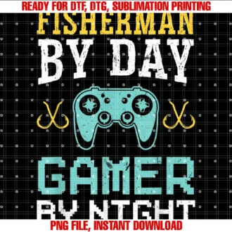 Funny Fishing Designs for Fisherman and Anglerfisherman by Day Gamer by Night Fishing Tee