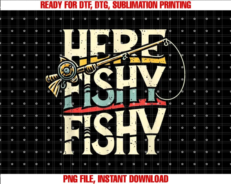 Funny Fishing Fisherman Outdoor Apparelhere Fishy Funny Fish Fishing Tee