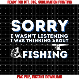 Funny Fishing Fisherman Shirtsi Was Thinking About Fishing Unisex Adult Short Sleeve Classic Fit Tee