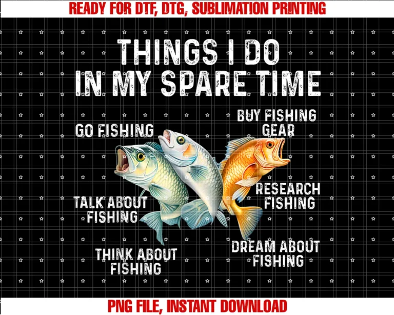 Funny Fishing for Men Women Kids Boys Girls Giftsthings I Do in My Spare Time Fishing Boys Men Bass Fishing Tee