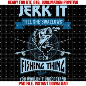 Funny Fishing Gift Shopfunny Jerk It Till She Swallows Trout Bass Fishing Gear Men Tee