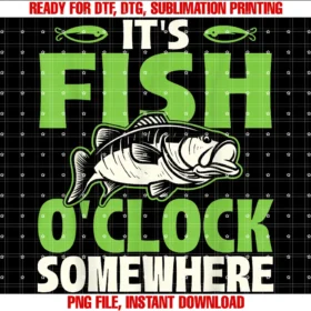 Funny Fishing Shirtsits Fish Oclock Somewhere Fishing Angling Fisherman Tee