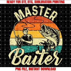 Funny Fishing Shirtsmaster Baiter Retro Sunset Fishing Fish Lover Fisherman Tee