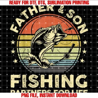 Funny Fishings for Men Dad Kids Boysfather Son Matching Fishing Shirts Funny Bass Fish Dad Tee