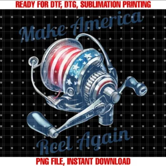Funny Fishing Teemake America Reel Again Funny Fishing Tee
