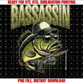 Funny Fishing Gear Unique Fisherman Giftsbassassin Funny Bass Fisherman Fishing Meme Tee