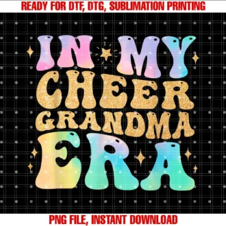 Funny Football Baseball Game Day Gifts for Grandmain My Cheer Grandma Era Cheerleading Football Mom Game Day Tee