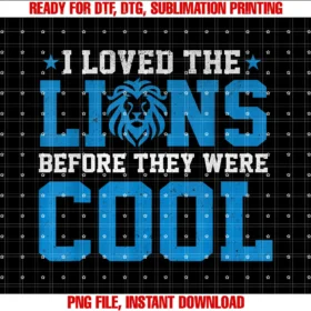 Funny Football Costumei Loved Lion Before They Were Cool Blue Football Adult Kids Tee