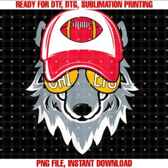 Funny Football Costumeretro Wolf Football Fan Football Lovers for Men Women Kids Tee
