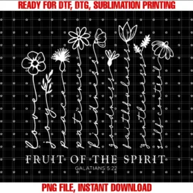 Funny Fruit of the Spirit Floral Tee Shirtfruit of the Spirit Floral Tee