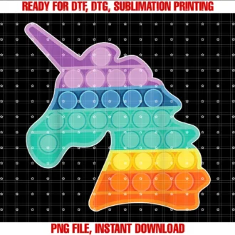 Funny Funky Teespop Push Fidget Sensory Toy Unicorn Rainbow Bubble Funny Tee