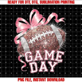 Funny Game Day Coquette Bow Disco Girls Teecoquette Bow Disco Funny Football Game Day Touchdown Season Tee