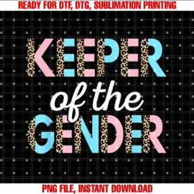 Funny Gender Reveal Party Clothes Men Womenkeeper of the Gender Baby Shower Gender Reveal Party Outfit Tee